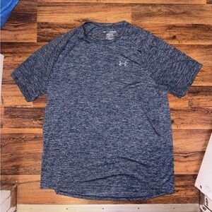 Under Armour Men's Heathered Dark Blue Short-Sleeve Performance Tee